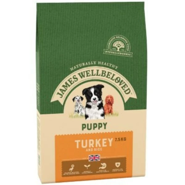 James Wellbeloved Puppy Turkey And Rice 7.5Kg