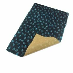 Bronte Navy Paw Print Dog Bed Fleece 75X100cm