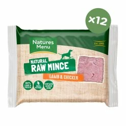 NATURES MANU MINCED LAMB & CHICKEN 12 X 400G