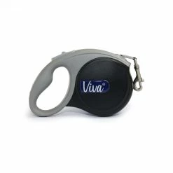 Ancol Viva Retractable 5m Lead Black - Medium