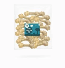 Rawhide Natural Knotted Bone 6.5inch 10 Pack