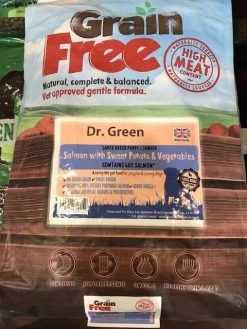 Dr. Dr Green Grain Free Large Breed Puppy/Junior Salmon 2KG