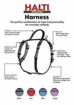 Coachi Halti Walking Harness Black X Small