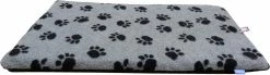 Paws Fleece Crate Mat 30" X 21" Small