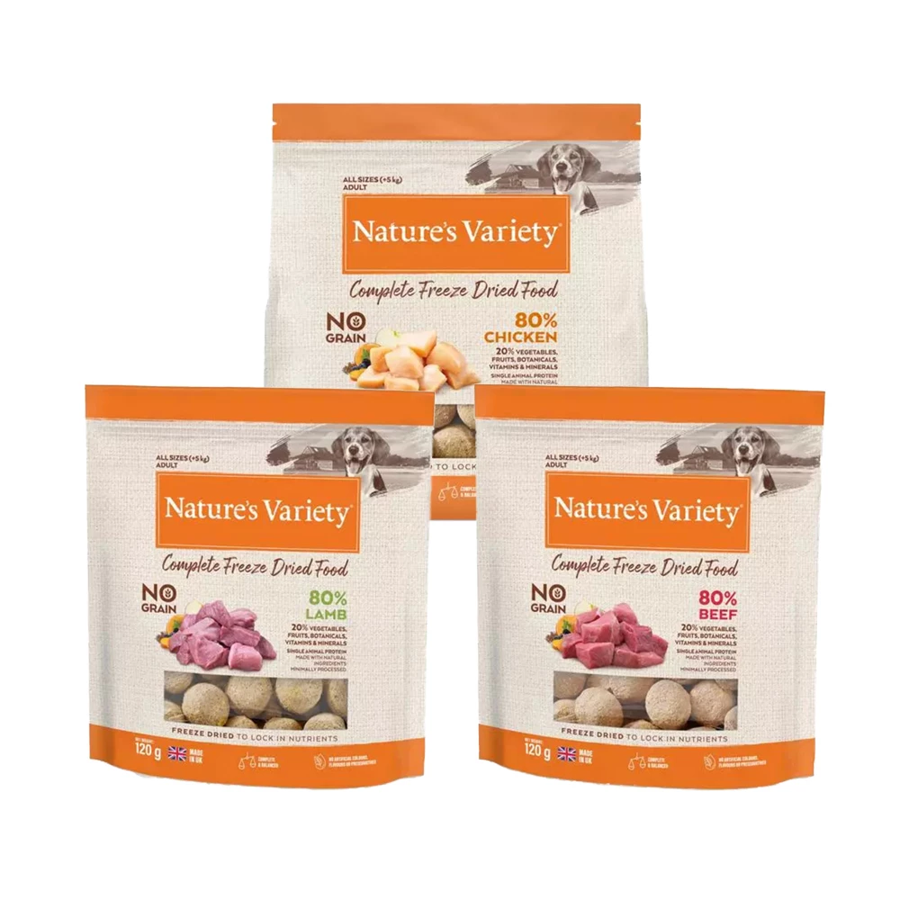 Nature’s Nature's Variety Multipack Freeze Dried Dinners For Dogs 7 X 120g