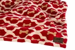 Tall Tails Red Bone Fleece Blanket Medium
