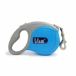 Ancol Viva Retractable 5m Lead Blue - Small