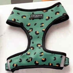 Cocopup London Khaki Leopard Harness XSmall