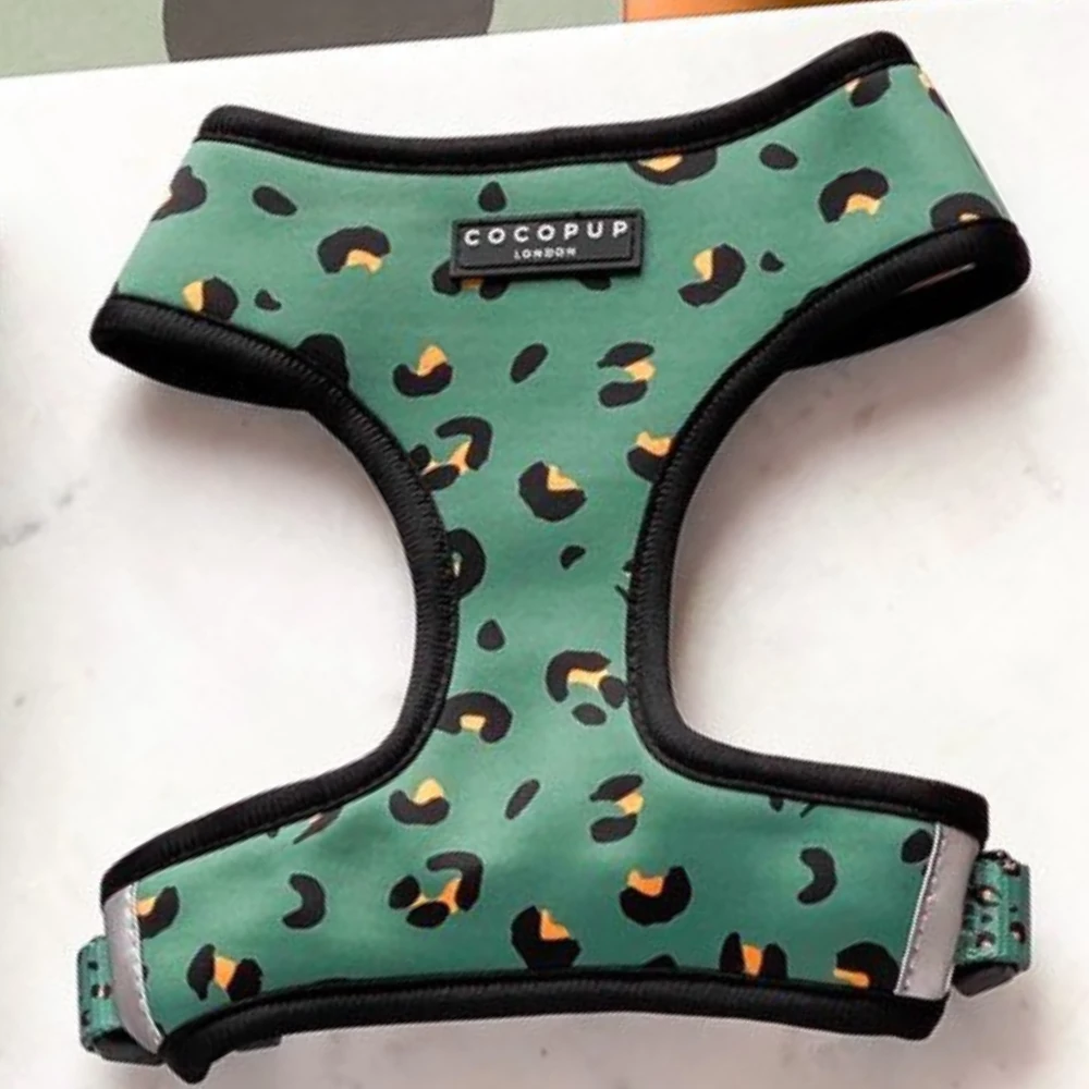 Cocopup London Khaki Leopard Harness XSmall