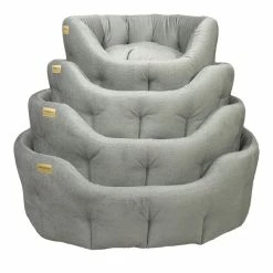 Classic Velvet Touch Bed Mid Grey S
